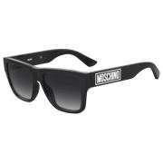 Moschino Stiliga solglasögon med UV-skydd Black, Herr