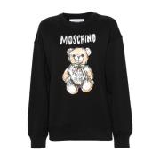 Moschino Stilren Sweatshirt för Kvinnor Black, Dam