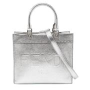 Fendi Vintage Pre-owned Tyg totevskor Gray, Dam