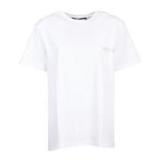 Rotate Birger Christensen Vit Rhinestone T-shirt från Rotate White, Da...