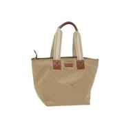 Gucci Vintage Pre-owned Canvas gucci-vskor Beige, Dam