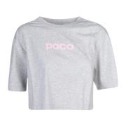 Paco Rabanne Grå Tee Shirt Gray, Dam
