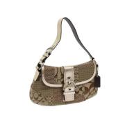 Coach Pre-owned Pre-owned Canvas axelremsvskor Beige, Dam