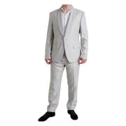 Dolce & Gabbana Single Breasted Suits Gray, Herr