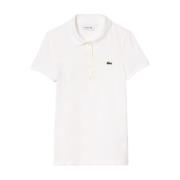 Lacoste Vita T-shirts och Polos White, Dam