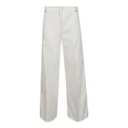 PT Torino Wide Trousers White, Dam