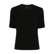 Moncler Svart SS T-shirt Black, Dam