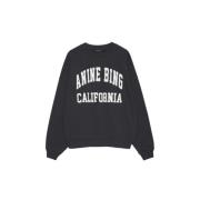 Anine Bing Vintage Svart California Sweatshirt Black, Dam
