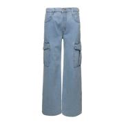 Agolde Wide Jeans Blue, Dam