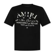 Amiri T-shirt med logotyp Black, Herr