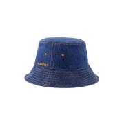 Burberry Bomull hattar-och-kepsar Blue, Dam