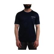 Paul & Shark Randig Bomull T-shirt med Ficka Blue, Herr