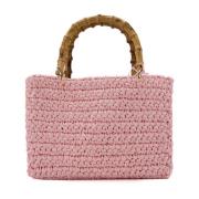 Chica London Rosa Bambu Shopper Väska Pink, Dam