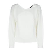 Fabiana Filippi Stilfull Stickad Kollektion White, Dam