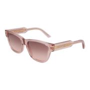 Dior Signatur Fyrkantiga Solglasögon Pink, Dam
