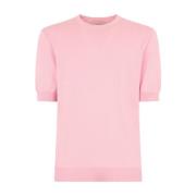 Ballantyne Silke Bomull T-Shirt Elegant Design Regular Fit Pink, Herr