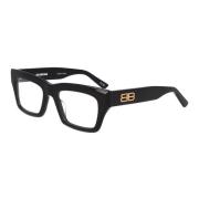 Balenciaga Fyrkantig ram glasögon Bb0240O Black, Unisex
