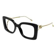 Gucci Black Eyewear Frames Black, Unisex