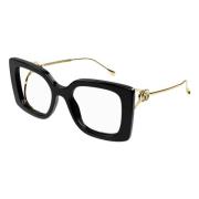 Gucci Svarta Glasögonbågar Black, Unisex