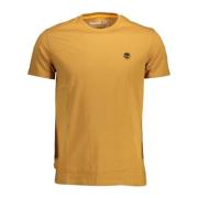 Timberland Brown Cotton T-Shirt Yellow, Herr
