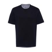 Brunello Cucinelli Svarta T-shirts Polos Ss24 Black, Herr