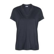 Brunello Cucinelli Mörkgrå T-shirts & Polos Damkläder Gray, Dam
