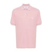 Brunello Cucinelli Mäns Rosa T-shirts & Polos Ss24 Pink, Herr