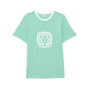 Ines De La Fressange Paris Ikonisk Grön Rundhals T-shirt Green, Dam