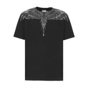 Marcelo Burlon Svart Icon Wings T-shirt Black, Herr
