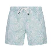 Fedeli Grön tropisk badshorts Multicolor, Herr