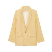 Ines De La Fressange Paris Citron Linne Bruna Jacka Yellow, Dam