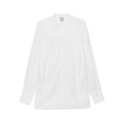 Ines De La Fressange Paris Vit broderad blus Ornella White, Dam