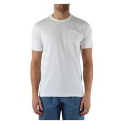 Aquascutum Bomull Active Pocket T-shirt White, Herr