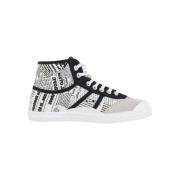 Kawasaki Canvas Tidnings Sneaker Vit Multicolor, Herr