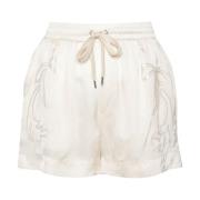 Pinko Vita Shorts för Kvinnor White, Dam