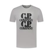 C.p. Company Grafisk Jersey T-shirt Gray, Herr
