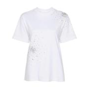 DES Phemmes Vit Broderi T-shirt White, Dam