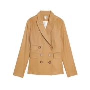 Ines De La Fressange Paris Khaki Bomulls Jacka Brown, Dam