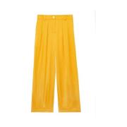 Ines De La Fressange Paris Gula Luciano Wide-Leg Byxor Yellow, Dam