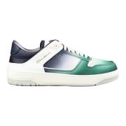 Santoni Italienska Lädersneakers Multicolor, Herr