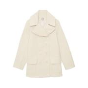 Ines De La Fressange Paris Klassiskt Ivory Ärtjacka Beige, Dam