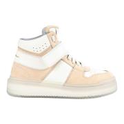 Santoni Italienska Lädersneakers Aquarius Stil Multicolor, Dam