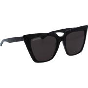 Balenciaga Ikoniska solglasögon med enhetliga linser Black, Dam