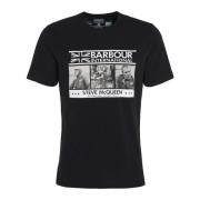Barbour Strike T-Shirt Classic Black Black, Herr