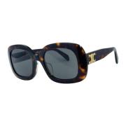 Celine Klassiska ovala solglasögon i brun Brown, Dam