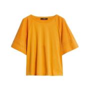 Max Mara Weekend Bomull Jersey T-shirt Yellow, Dam
