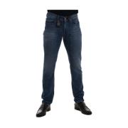Jeckerson Denim Five Pocket Jeans Tillverkad i Italien Blue, Herr