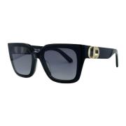 Dior Elegant Fyrkantiga Solglasögon Svart Black, Dam