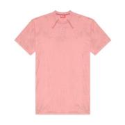 Diesel Marmor Spindelnät T-shirt Pink, Herr