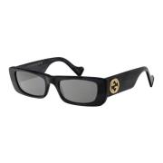 Gucci Stiliga solglasögon Gg0516S Gray, Dam